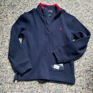 Many blue half zip sweater by polo Ralph Lauren